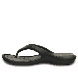 Chanclas Crocs Soft Sole Cozy Unisex Negro Gris 10024-05M