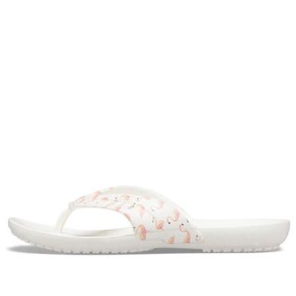 Chanclas de verano Crocs Kadee para mujer, color blanco, 206190-6J0