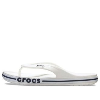 Chanclas unisex Crocs Bayaband blancas y azules «Blanco y azul» 205393-126