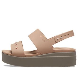 Crocs Brooklyn de cuña baja con tachuelas «Cork Mushroom» 209254-2DH
