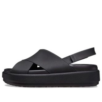 Crocs Brooklyn Luxe con correa cruzada «Negro» 209407-060 (Mujeres)