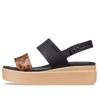 Crocs Brooklyn Tort Low Wedge «Negro Marrón» 207864-0C4