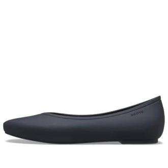 Crocs Brooklyn – Zapatos planos puntiagudos para mujer, color negro, 210169-4LH