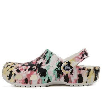 Crocs Classic Pattern Shoe Multicolor Splicing Unisex «Negro Rosa Verde» 206479-928