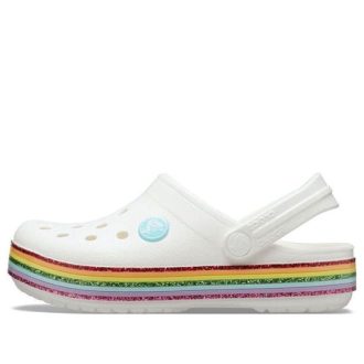Crocs (GS) Crocband Rainbow Shoes «Blanco Multi» 206751-100