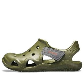 Crocs (GS) Swiftwater Wave Shoes «Verde oliva» 204021-309
