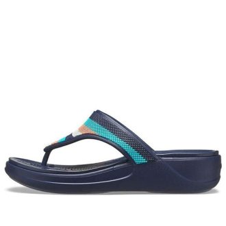 Crocs Monterey Bead Strap Wedge (WMNS) «Azul oscuro» 206641-4HQ