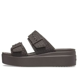 Crocs (mujeres) 2 correas Brooklyn «Marrón» 208667-206