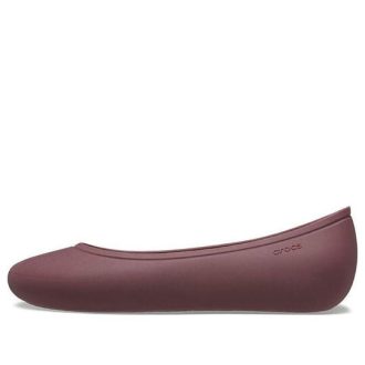 Crocs (mujeres) Brooklyn Flats «Cereza oscura» 209384-6WD