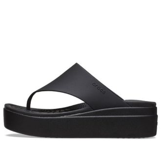 Crocs (mujeres) Brooklyn Flip «Negro» 208727-001