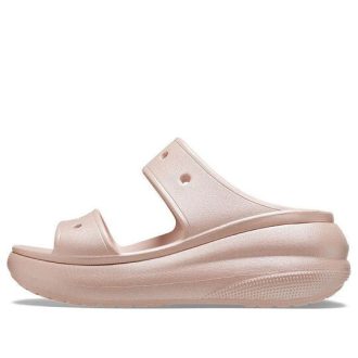 Crocs (mujeres) Classic Crush Shimmer «Rosa» 208602-6TY