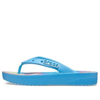 Crocs (mujeres) Classic Platform Tie Dye «Oxygen Multi» 208043-4KT