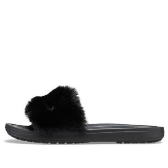 Crocs (mujeres) Sloane Luxe Slide «Negro» 205968-060