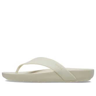 Crocs (mujeres) Splash Flip «Bone» 208218-2Y2