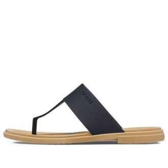 Crocs (mujeres) Tulum Flip «Negro» 206752-00W