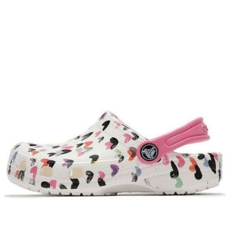 Crocs (PS) Zapato con estampado multicolor blanco 207000-100