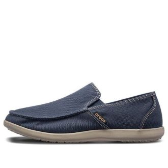 Crocs Santa Cruz – Zapatillas deportivas informales transpirables y antideslizantes, color azul oscuro, 202972-4BM