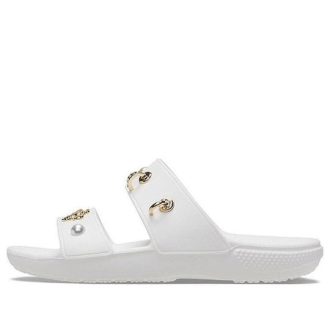 Crocs (WMNS) Zapatillas deportivas de exterior con suela suave y tacón plano, color blanco 207387-103