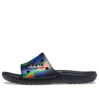 Crocs – Zapato casual unisex, color negro y azul oscuro, 207557-089