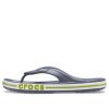 Pantuflas Crocs Bayaband Flip antideslizantes, informales, resistentes al desgaste, color gris y verde, 205393-0A3
