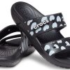 Pantuflas Crocs Classic Casual Fashion Unisex Negras y Azules 207680-066