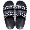 Pantuflas Crocs Classic Casual Fashion Unisex Negras y Azules 207680-066