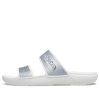 Pantuflas Crocs Classic Casual Fashion Unisex Plateadas 207769-90H