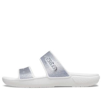 Pantuflas Crocs Classic Casual Fashion Unisex Plateadas 207769-90H