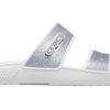 Pantuflas Crocs Classic Casual Fashion Unisex Plateadas 207769-90H