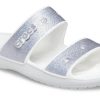 Pantuflas Crocs Classic Casual Fashion Unisex Plateadas 207769-90H