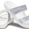 Pantuflas Crocs Classic Casual Fashion Unisex Plateadas 207769-90H