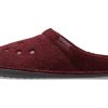 Pantuflas Crocs Classic Casual Thick Stay Warm Unisex color vino tinto 203600-60U