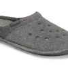 Pantuflas Crocs Classic Casual Thick Stay Warm Unisex Gris 203600-00Q