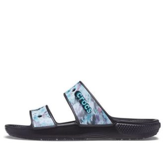 Pantuflas Crocs Classic Casual Unisex Azul Negro 207283-988