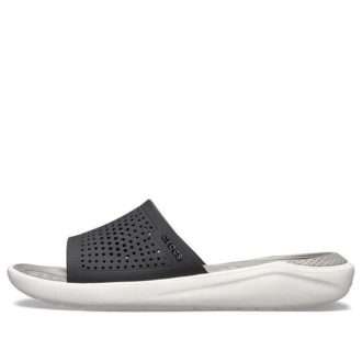 Pantuflas Crocs LiteRide Fashion Unisex gris claro 205183-05M