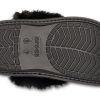 Pantuflas de piel estilo mule Crocs (mujeres) «Negro» 205394-001