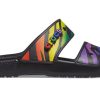 Pantuflas deportivas antideslizantes Crocs Classic, unisex, color negro, 207346-0C4