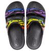 Pantuflas deportivas antideslizantes Crocs Classic, unisex, color negro, 207346-0C4