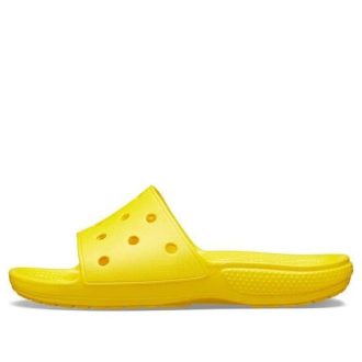 Pantuflas deportivas antideslizantes Crocs Cozy unisex amarillas 206121-7C1