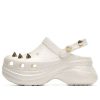 Pantuflas deportivas de playa para mujer Crocs, color blanco, 206783-100