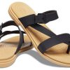 Pantuflas deportivas minimalistas y cómodas Crocs (WMNS) en negro y marrón 206108-00W