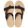 Pantuflas deportivas minimalistas y cómodas Crocs (WMNS) en negro y marrón 206108-00W