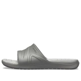 Pantuflas deportivas planas antideslizantes Crocs Reviva Cozy, unisex, gris, 205546-0DV