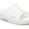 Pantuflas informales minimalistas Crocs Baya blancas 12000-100