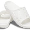Pantuflas informales minimalistas Crocs Baya blancas 12000-100
