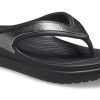 Pantuflas negras de suela gruesa Crocs (WMNS) 206919-001