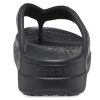 Pantuflas negras de suela gruesa Crocs (WMNS) 206919-001