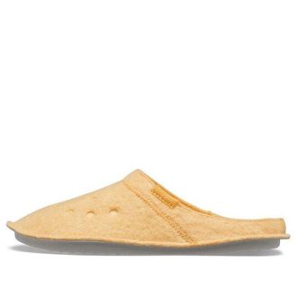Pantuflas unisex Crocs Classic Casual Thick Stay Warm amarillas 203600-838