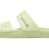 Pantuflas unisex Crocs Classic Clog Cozy en gris y verde 206761-335