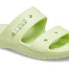 Pantuflas unisex Crocs Classic Clog Cozy en gris y verde 206761-335